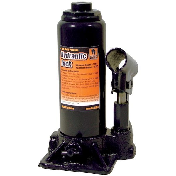 Black Bull Hydraulic Bottle Jack, 4 Ton HBJ4 - main